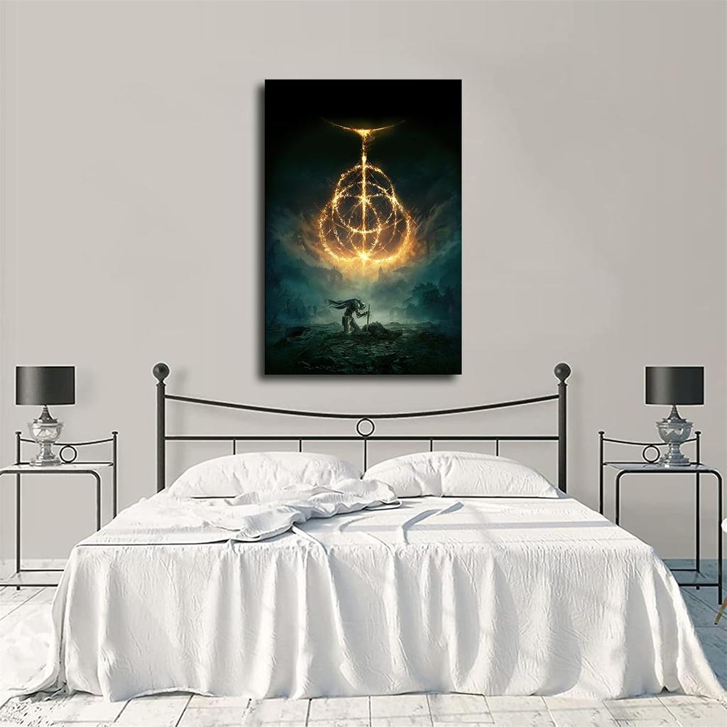 Постер Elden Ring Видеоигры Холст Арт Постер и Настенное Искусство Принт Картины Современная Семейная Спальня (08×12 дюймов-Без рамы)