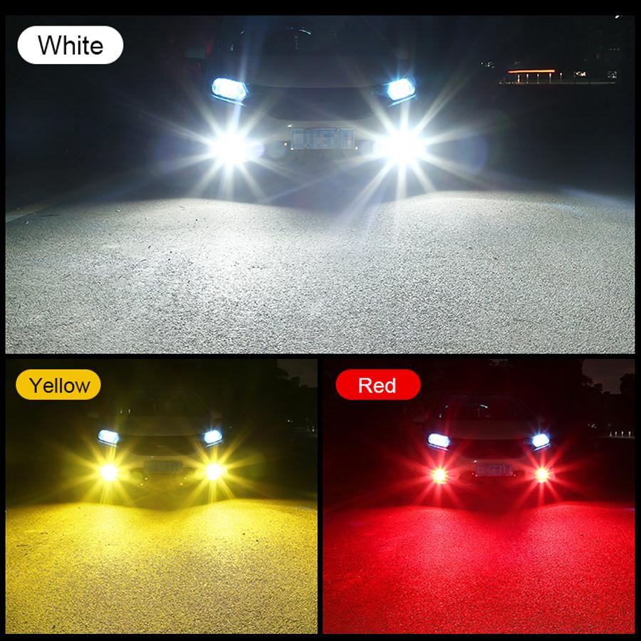 2 шт. 880 3030 чипов, 24 светодиода, несколько цветов, супер яркие автомобильные противотуманные фары, лампы для автомобилей, грузовиков, противотуманные фары, дневные ходовые огни DRL