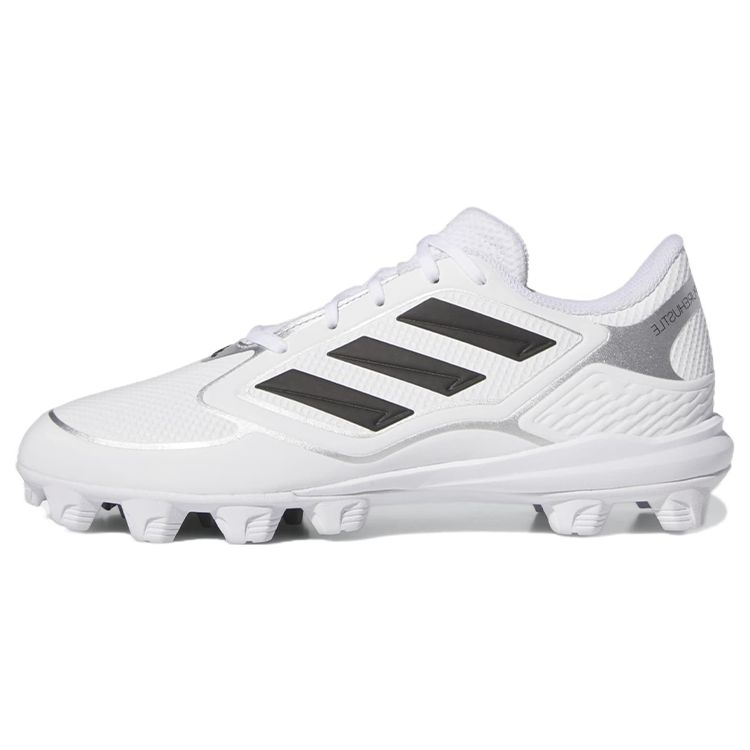 Adidas PureHustle 3 MD белые черные женские кроссовки Cloud-White Core-Black Silver-Metallic IG7139