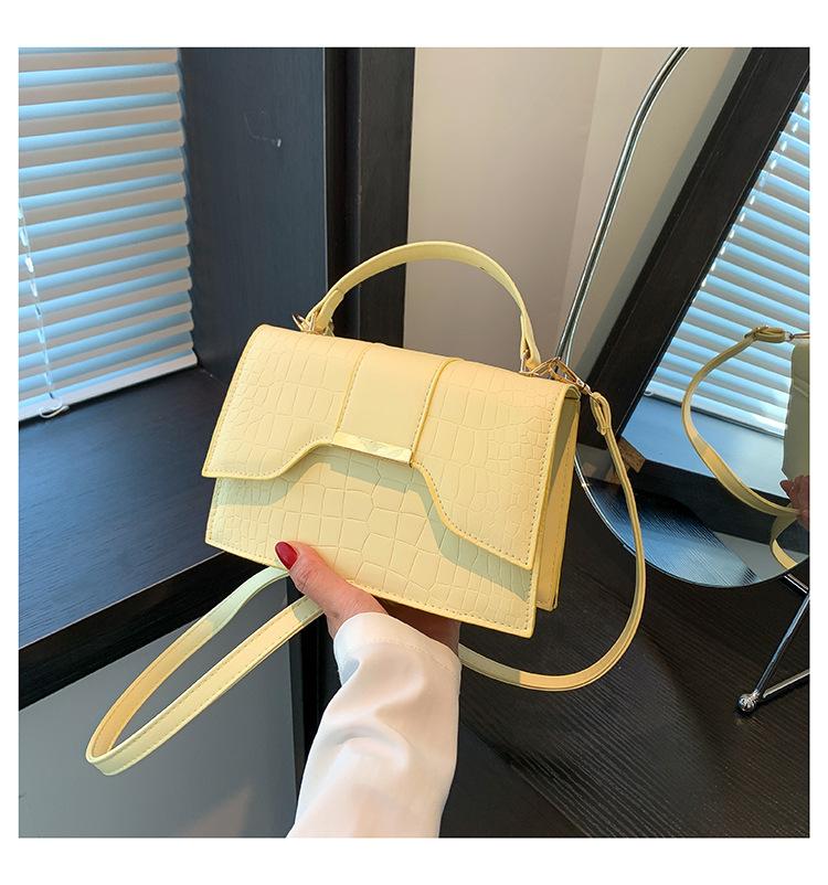 Модная и популярная сумка-мессенджер с рисунком крокодила, женская сумка через плечо, летняя универсальная маленькая квадратная сумка 2024 года