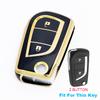 2/3/4 кнопки для Toyota Auris Corolla Reiz Avensis Verso Yaris Aygo Rav4 Scion TC IM TPU чехол для ключа автомобиля крышка пульт оболочка брелок