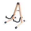 Guitar Stand Wooden Folding Floor Standing Vertical Household Bass Storage Display Holder Rack Light Wood Color