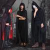 Хэллоуин взрослый детский плащ мантия волшебника жнец вампир косплей костюм черно-красный плащ
