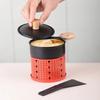 Cheese Raclette Fondue Pot Table Grill  Cheese Ice Cream Chocolate Melting Hotpot Porcelain DIY Fondue Set Butter Melter Warmer
