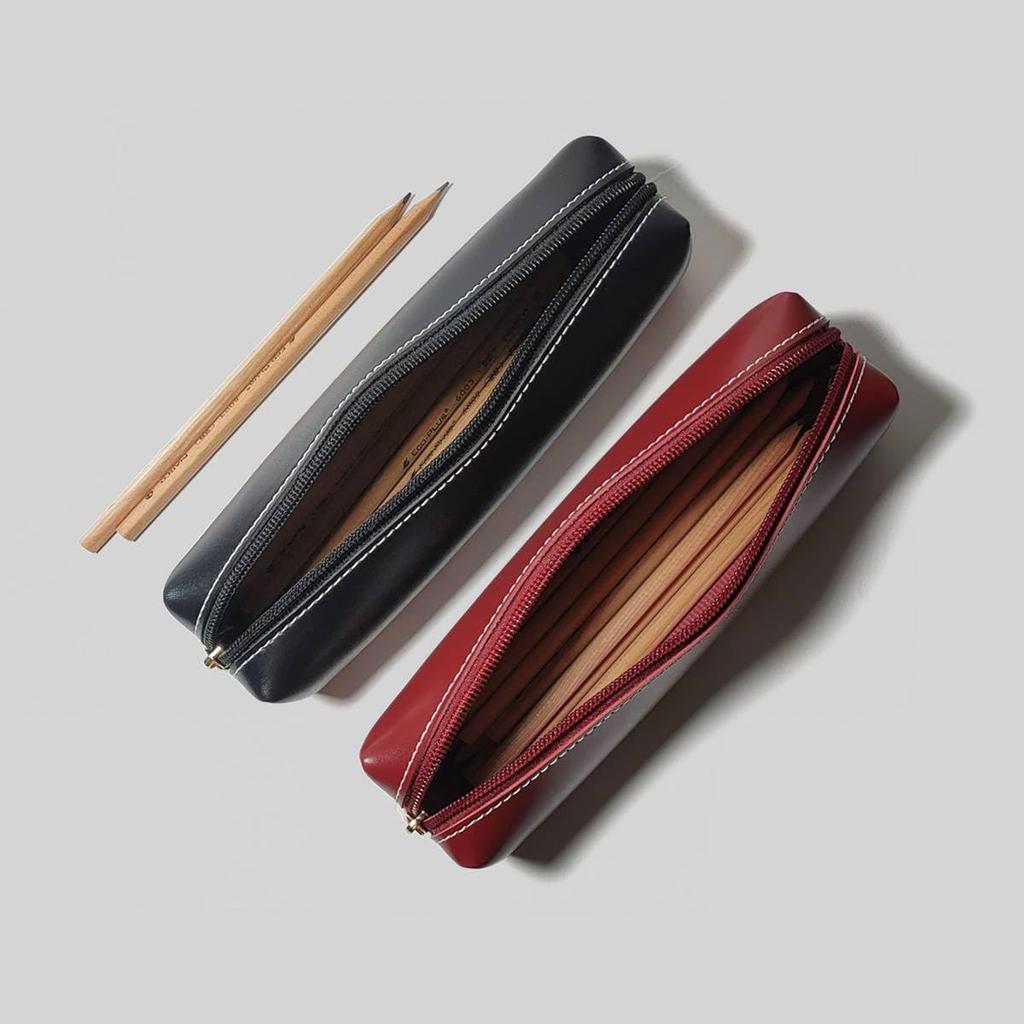 Пенал BLAMONDAY, глянцевая ПУ кожа на молнии, легкий, квадратный дизайн, стильный для работающих взрослых и студентов, ZHBD-047