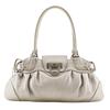 Gancini Tote Bag AU-21/6317 Silver Leather Women Used
