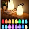 16 цветов RGB светодиодный интеллектуальный пульт дистанционного управления, водонепроницаемая беспроводная настольная лампа для кемпинга, зарядка через USB, портативное украшение для бутика Tuya