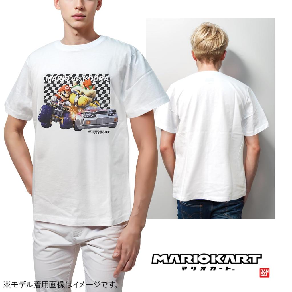 Fine Plus Футболка с коротким рукавом Mario Kart Mario Bowser 3D Racing Мерч с принтом персонажей
