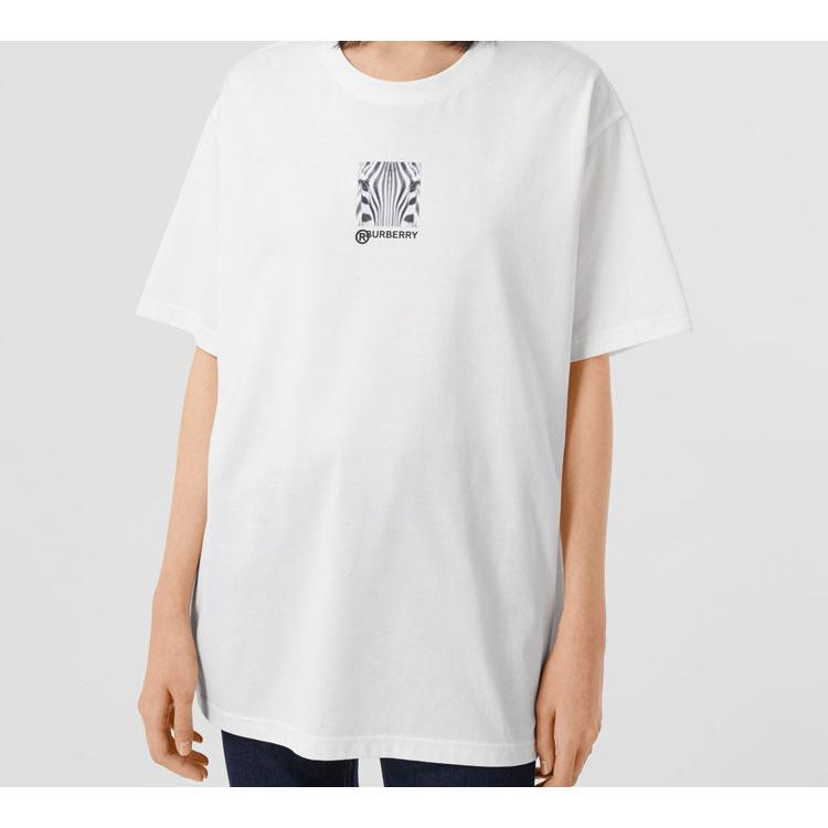 Burberry T-Shirts Unisex White Crew Neck Moderate 80307721