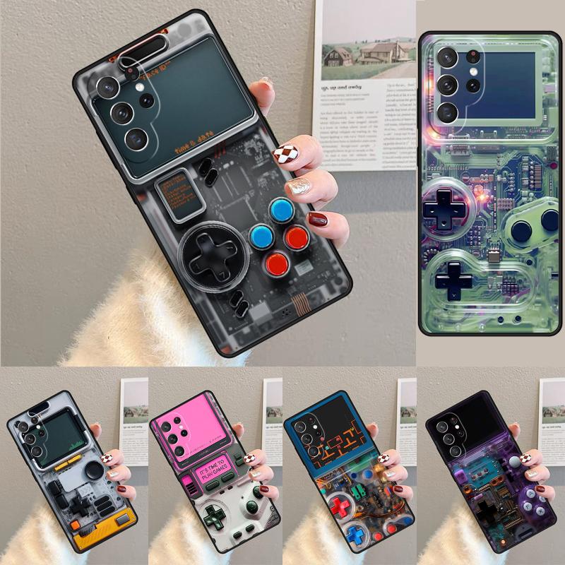 Ретро игровая консоль TPU чехол для телефона для Samsung Galaxy note 10 pro S26 S25 S24 S23 S22 Ultra Plus S21 FE S20 Ударопрочный чехол