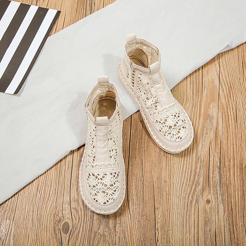 Order A Size Up,Exquisite Summer Korean Version of Harajuku Style Student Wild Flat Casual Women's Shoes Mesh Breathable Lazy Single Shoes