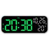 Fashion Digital Alarm Clock Temperature and Date Week Display Night Mode Table Clock Voice Control 12/24H Electronic LED Alarm Clocks