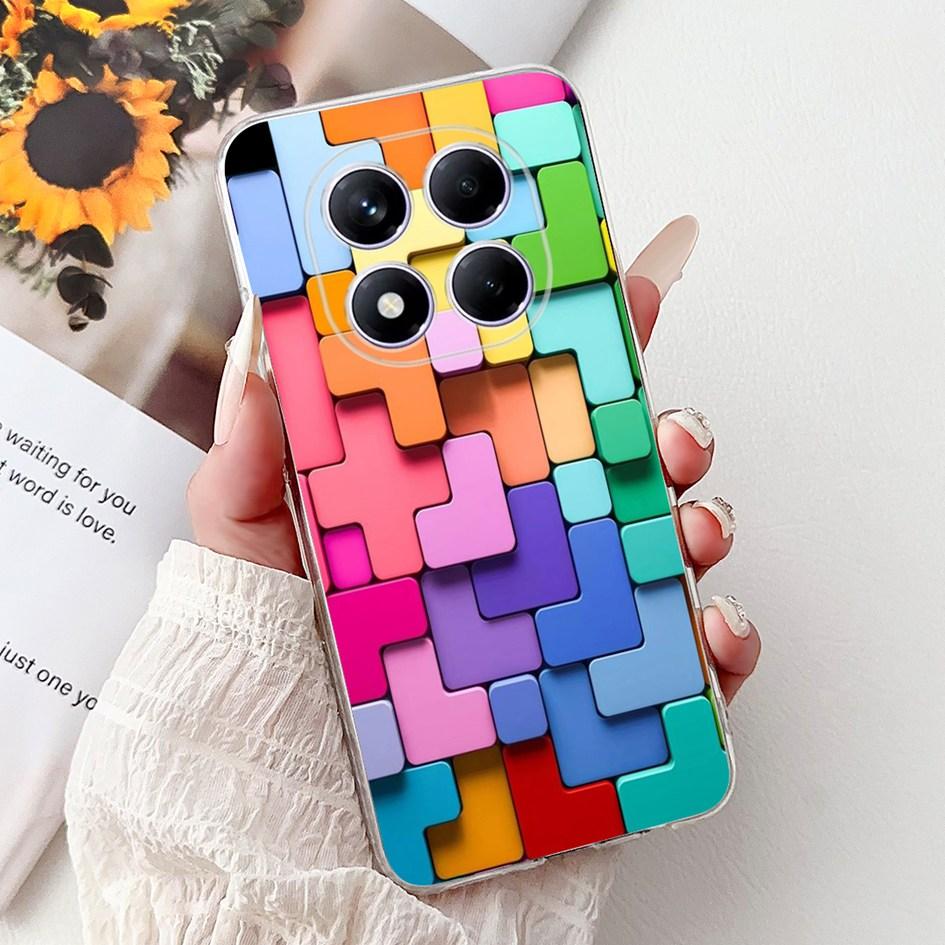 Чехол для Xiaomi Redmi Note 14 Pro Plus Милая клубника Сердце Любви Мягкий Силикон Прозрачная Крышка Для Redmi Note 14 Pro 5G Глобальный Чехол