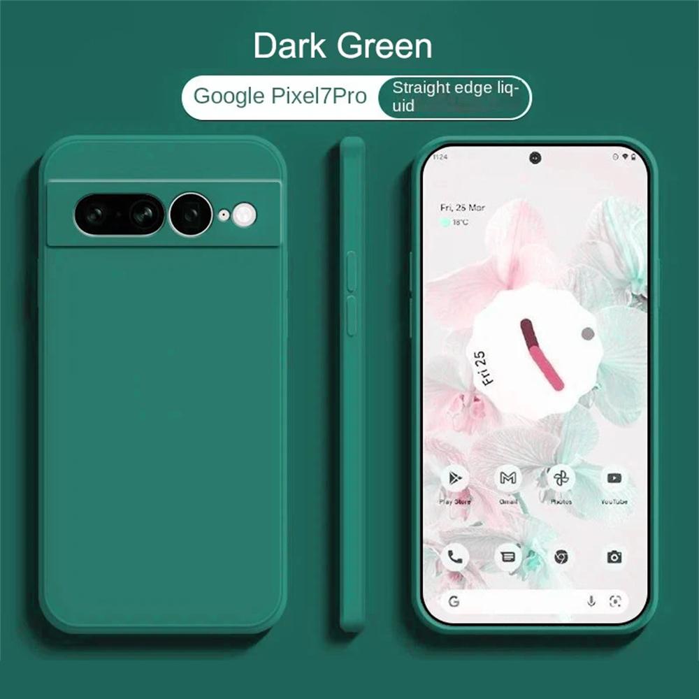 Для Google Pixel 10 9 8 Pro XL 8A 7 7A 6 6A Чехол для телефона из жидкого силикона Беспроводная зарядка Ударопрочный протектор Задняя крышка