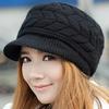Winter Women Hat Knitted Hat Female Soft High Elastic Solid Color Warm Cap Beanies Headgear Girl Cap