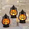 Halloween Pumpkin & Skull Lantern - Handheld Oil Lamp Decoration for Party Atmosphere