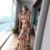 Summer Women's Retro Bohemian-style Printed Halter Dress