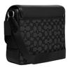 Coach Сумка через плечо Sprint 25 Signature Jacquard с фактурой Pebble Leather и гладкой телячьей кожей, средняя, женская, черная CE534-JIBLK