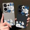 Чехол с цветочным узором белой гардении для Xiaomi 14T 13T 11T Pro Funda Redmi Note 14 13 12 11 Pro 5G 4G Силиконовая накладка с текстурой кожи