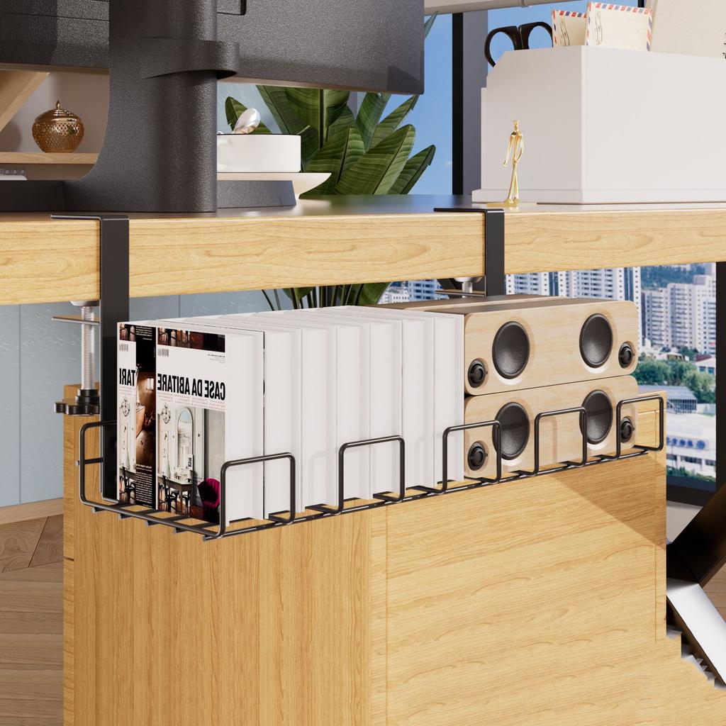 Under Desk Cord Organizer Bathroom Room Toilet Rack Organizers for Tray Wall Hanging Basket