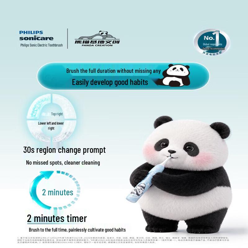 Philips Sonic Electric Toothbrush - Panda Huahua Limited Edition CN plug (adapter included)
