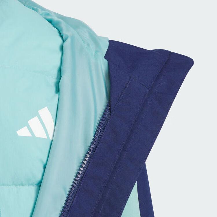 adidas Спортивная одежда 2в1 Пуховая Легкая Спортивная Водоотталкивающая Теплая Повседневная С Капюшоном Свободного Кроя Пух Утки Детская Верхняя Одежда KC5922