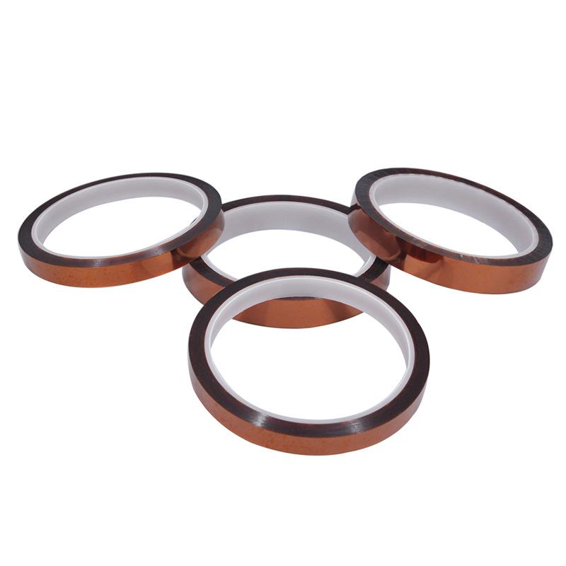 High-Temperature Gold Finger Brown Tape - Lithium Battery Insulation & Anti-static Small Core Tube