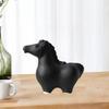 Ceramic Figurine Horse Statue Decorative Artwork Ornament Animal Sculpture for Fireplace Office
