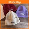 Embroidery Fashion Letter Neutral Casual Warm Knitted Hat For Autumn And Winter
