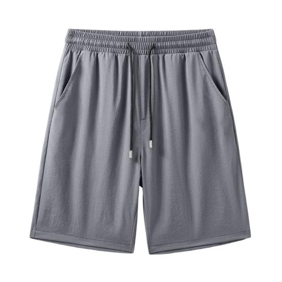 Мужские повседневные шорты, однотонные, обычного кроя, с усиленными карманами, для бега, работы, спорта на открытом воздухе