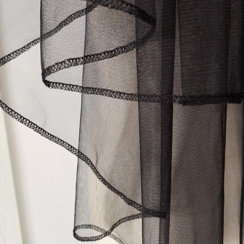 Сетка Вуаль Головной убор Черная Тюлевая Вуаль Головной убор для Хэллоуин Вечеринки Карнавала Винтажный Косплей Головной убор Праздничные Принадлежности