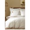 Комплект пододеяльников Blance из 100% хлопка с двойной вышивкой, белый