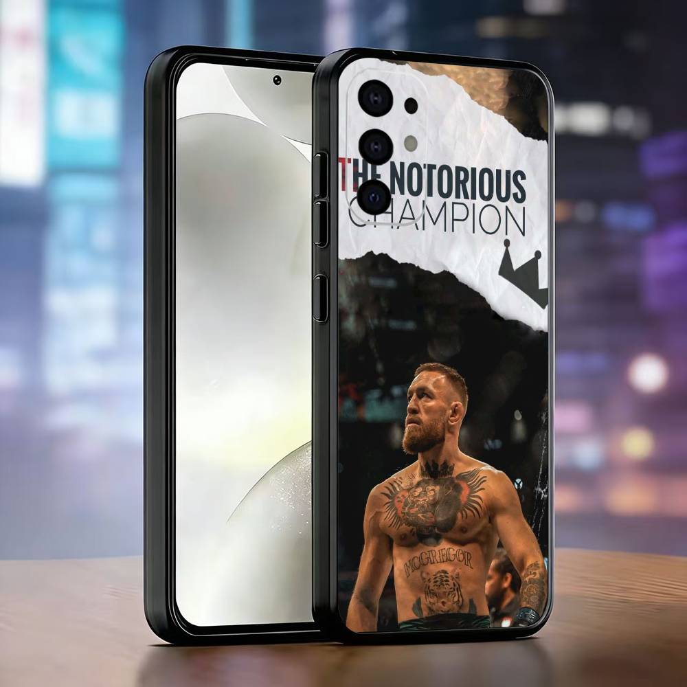 Боксерский чехол для телефона Конора Макгрегора для Samsung S25, S24, S21, S22, S23, S30, Ultra, S20, Plus, Fe, Мягкий силиконовый черный чехол