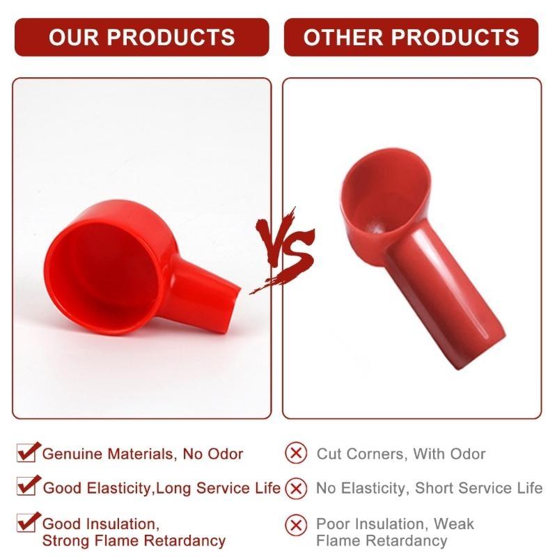 652F Easy Installation Battery Terminal Insulator With PVC Construction Battery Poles Cover For Outdoor Use