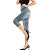 Women's Cropped Leggings High Waist Jogging Pants Casual Yoga Trousers Slim Pants Athletic Fitness Pants Stretch Leggings