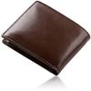 Goat Leather RFID-Blocking Bifold Wallet (Dark Brown / Men’s Wallet)