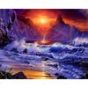 Diamond Embroidery Waterfall Landscape Picture Of Rhinestone 5D Diamond Painting Mosaic Needlework Handmade Gift