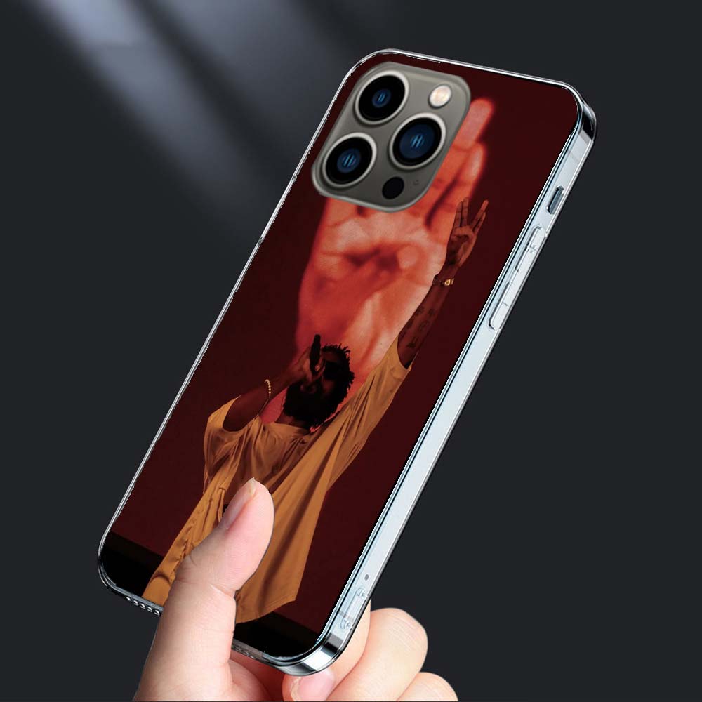 Чехол для телефона рэпера Damso для iPhone 16E 15 Pro 14 Plus 17E 16 17 Pro Max Air 11 12 13 Mini Ударопрочный Capa Милый чехол TPU Прозрачный