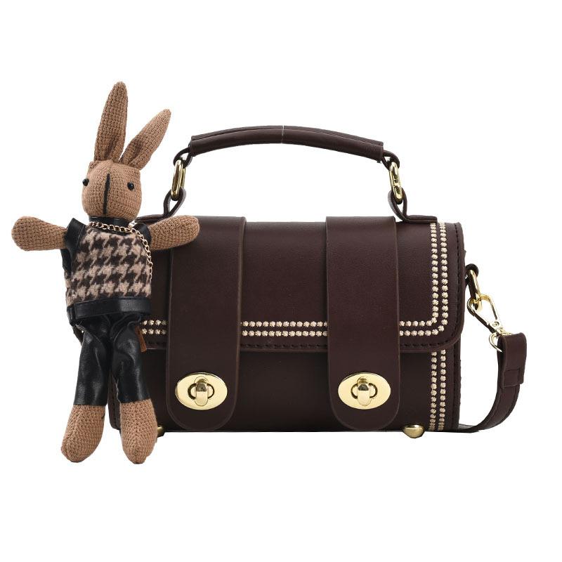 This Year, Foreign Style Contrasts Colors, Retro High-end Sense, Portable Small Bags, Fashionable, Simple and Versatile Commuter Messenger Women's Bag