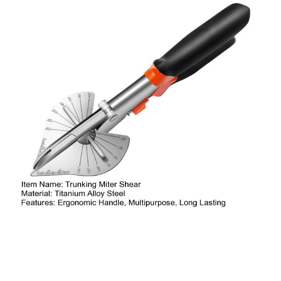 Ножницы для резки под углом с эргономичной ручкой, предохранительным замком, многофункциональная угловая резка