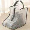 Dustproof Shoes Storage Bag with Zipper See Through PVC Waterproof Short Boots Organizer