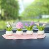 Simulation Flower Pot Car Decoration Hyacinth Center Console Ornament Car Interior Accessor  Car