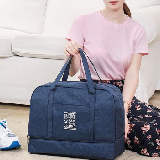 Widened Hand StrapsOvernight Bag Useful Scratch-resistant Large Capacity Training Travel Duffel Household Supplies Storage