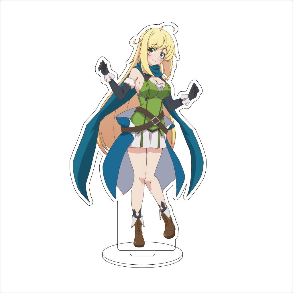 16CM Anime Cosplay Acrylic Stand Ornaments Azusa Falufal Sharula Haruka Flattelude Figure Stand Halloween Gifts