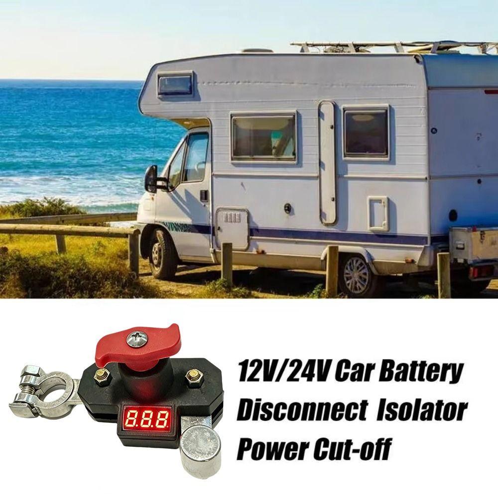 Digital Voltage Display Battery Safety Cut-off Switch Battery Power Switch Vehicle Electrical