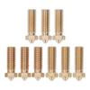 3 шт., латунное сопло для 3D-принтера, 3 отверстия, высокое расходное сопло для печати Hotend, для нити 1,75 мм