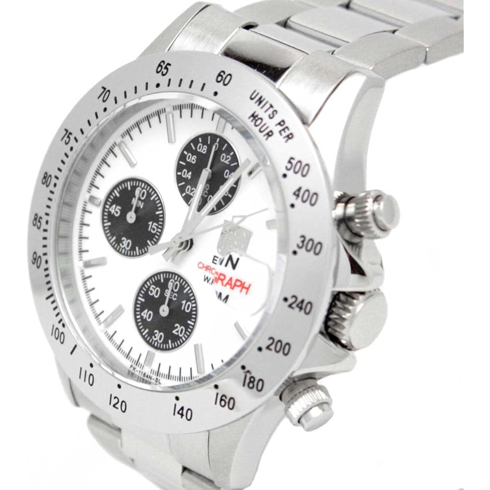 Мужские серебристые часы-хронограф для дайвинга Elgin FK1184S-W
