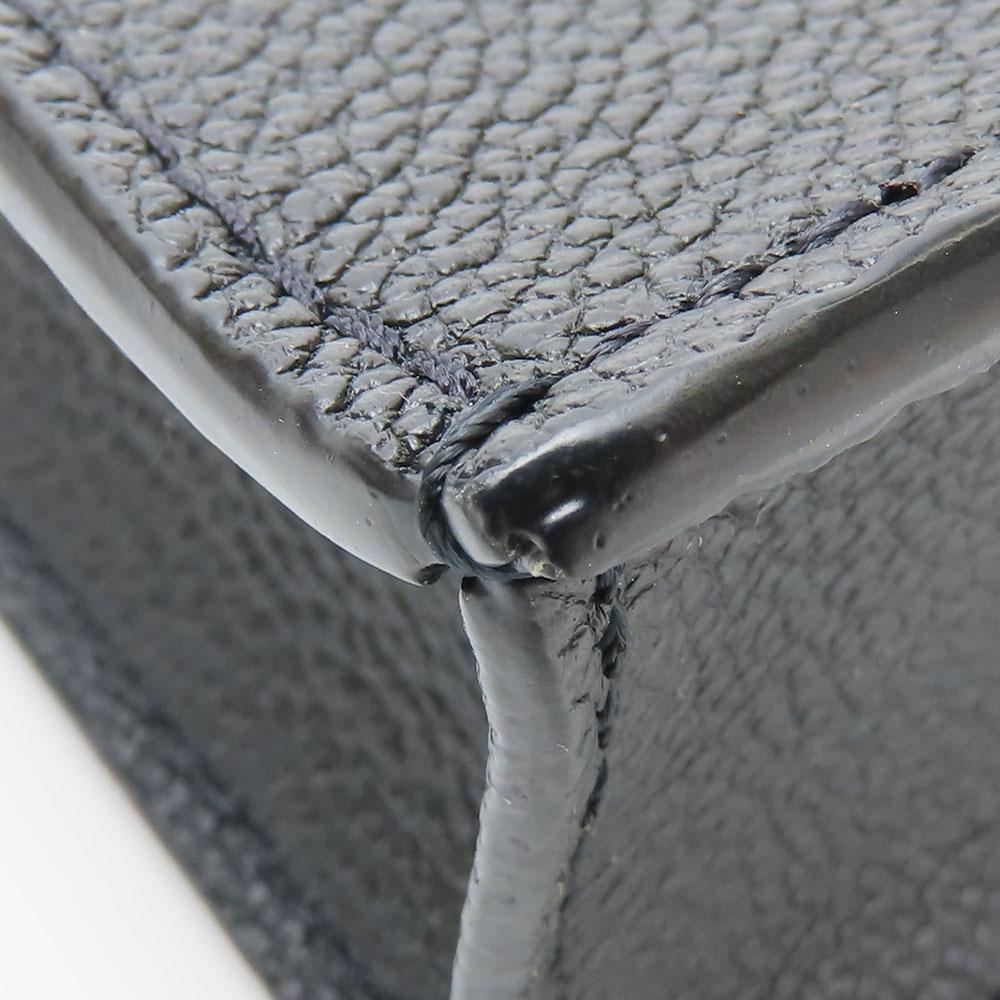 Used LOUIS VUITTON Handbag Petit Sac Plat M81416 Monogram Ann Platt Black Beige 2WAY