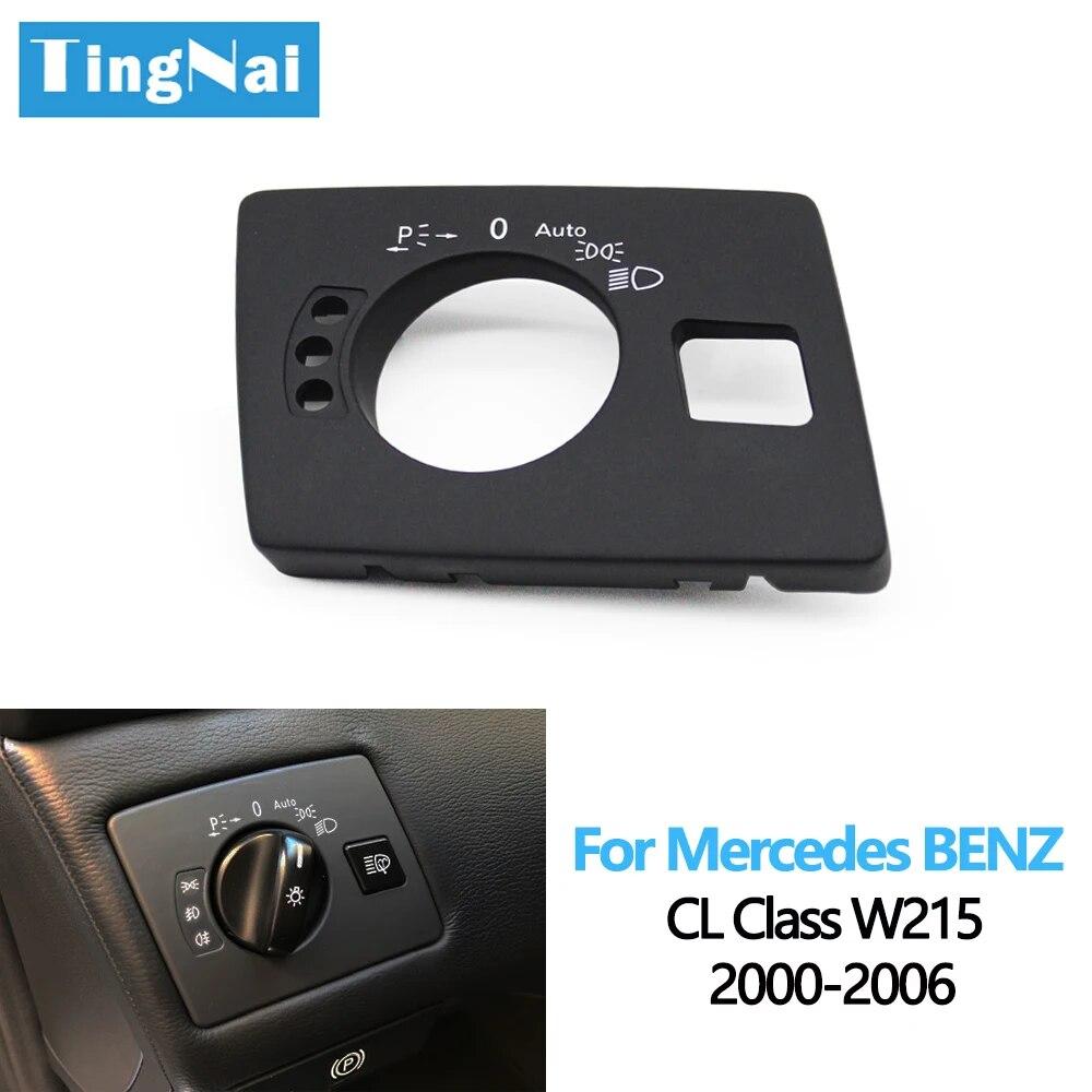 Передняя панель переключателя фар, накладка для Mercedes Benz W215 CL Class CL500 CL55 CL600 2000 2001 2002 2003 2004 2005 2006