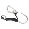 Diving Stainless Steel Single Hook Diving Reef Hook with Lanyard Quick Release Buckle